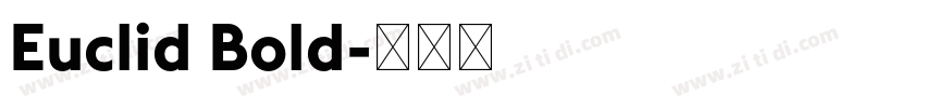 Euclid Bold字体转换